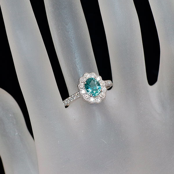 Pt900 マダガスカル産 非加熱グランディディエライト ダイヤモンド