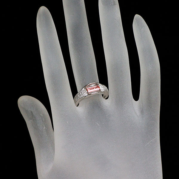 希少 Pt900 ヴェイリネナイト ダイヤモンド リング 0.35ct D0.187ct