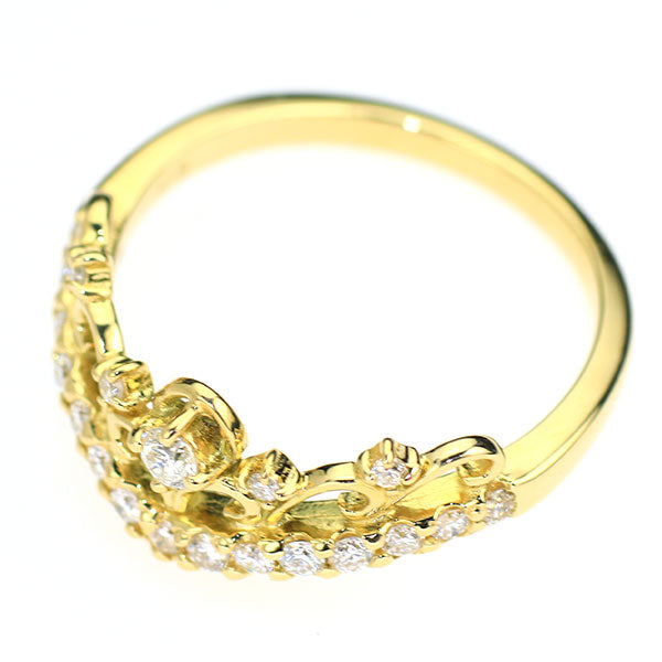 K18YG ダイヤモンド リング 0.20ct