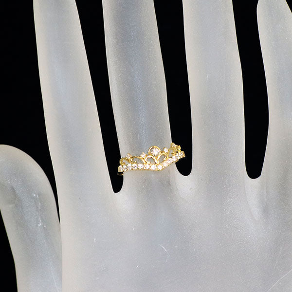 K18YG ダイヤモンド リング 0.20ct