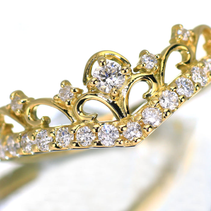 K18YG ダイヤモンド リング 0.20ct