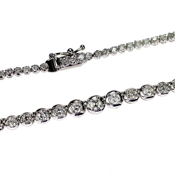 Pt850 ダイヤモンド ネックレス 3.00ct テニス