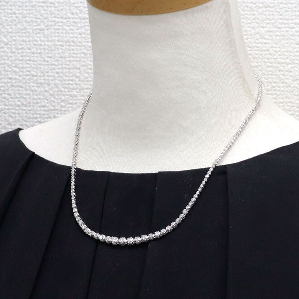 Pt850 ダイヤモンド ネックレス 3.00ct テニス