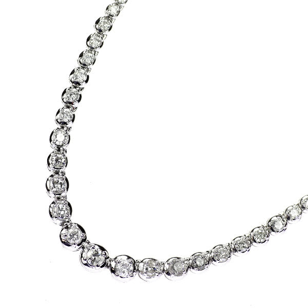 Pt850 ダイヤモンド ネックレス 3.00ct テニス