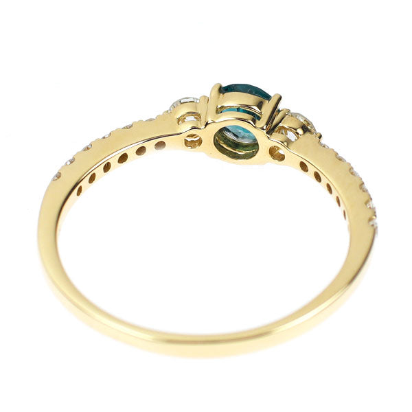 希少 K18YG グランディディエライト ダイヤモンド リング 0.26ct D0