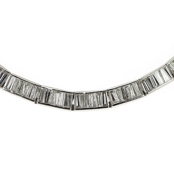 K18WG ダイヤモンド テニス ネックレス 14.37ct 《セルビー銀座店》【中古】