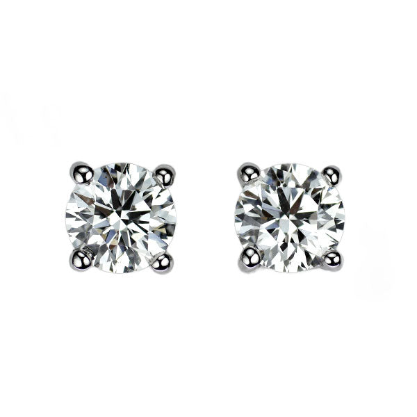 ティファニー Pt950 ダイヤモンド ピアス 0.646ct E VS1/VS2 3EX H&C ソリティア 《セルビー銀座店》【中古】