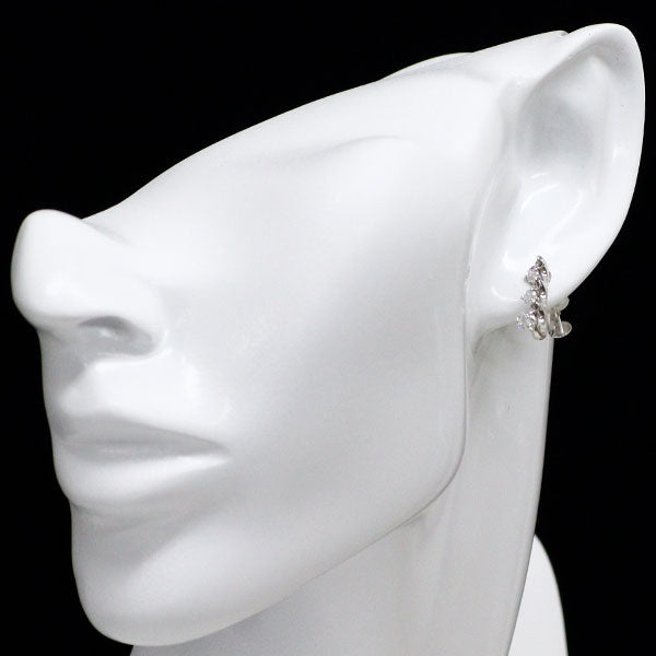 トリロジー Pt900 ダイヤモンド イヤリング 0.285ct F/E SI1/SI2 VG/G D0.24ct