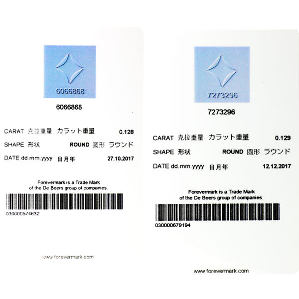 フォーエバーマーク K18WG ダイヤモンド リング 0.257ct Two D