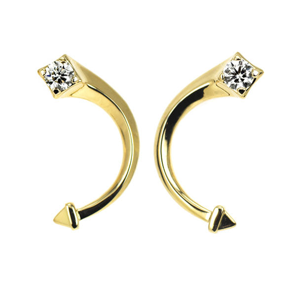フォーエバーマーク K18YG ダイヤモンド ピアス 0.238ct アヴァンティ