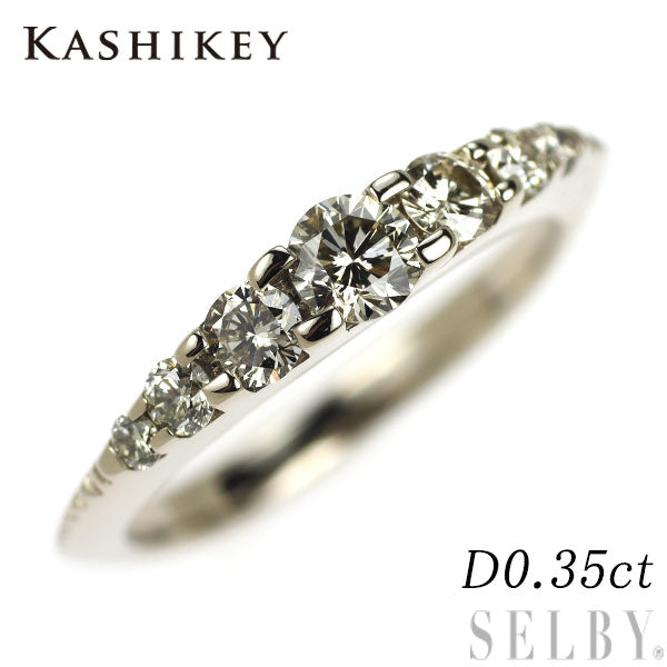 カシケイ K18BG ダイヤモンド リング 0.35ct ネイキッド ピンキー