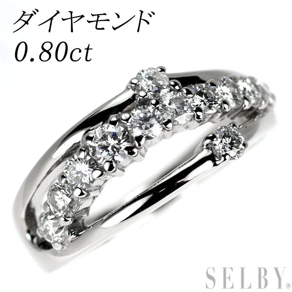 Pt900 ダイヤモンド リング 0.80ct