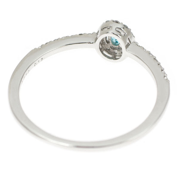 新品 希少 Pt950 ブラジル産パライバトルマリン ダイヤモンド リング 0.070ct D0.12ct【エスコレ】