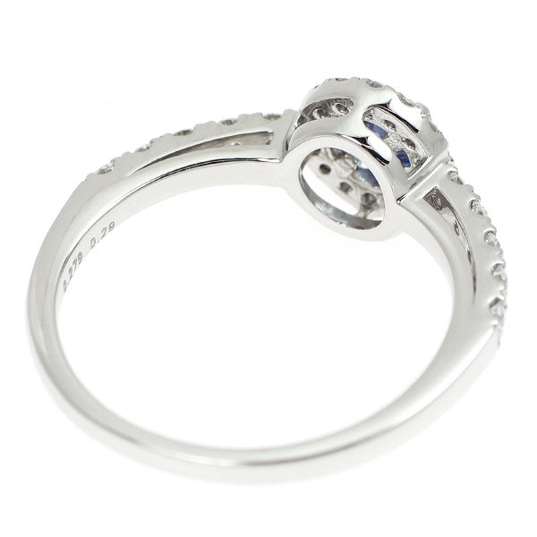 新品 希少 Pt950 アメリカ サンベニト産ベニトアイト ダイヤモンド リング 0.279ct D0.29ct 【エスコレ】
