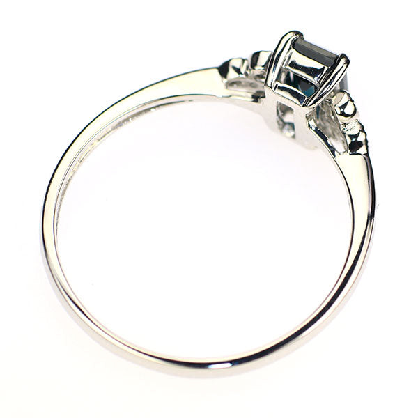 新品 Pt950 マダガスカル産 サファリン ダイヤモンド リング 0.508ct D0.04ct レアストーン【エスコレ】