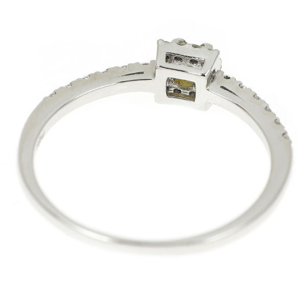 新品 Pt950 天然イエロー ダイヤモンド リング 0.164ct FIY SI1 D0.16ct【エスコレ】