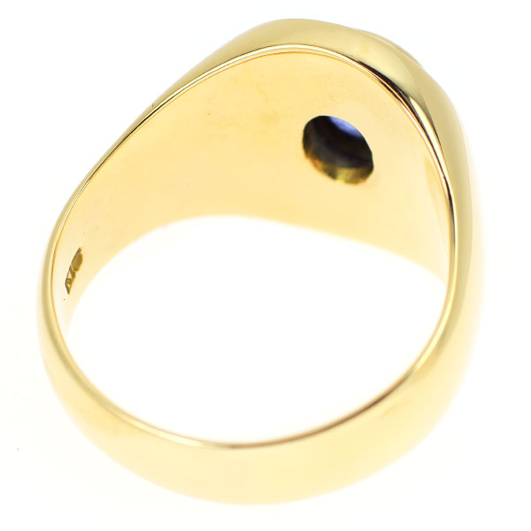 K18YG サファイア ダイヤモンド リング 1.79ct D0.21ct