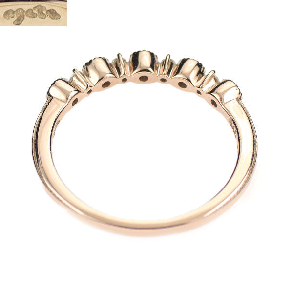 アガット K18PG ダイヤモンド リング 0.14ct