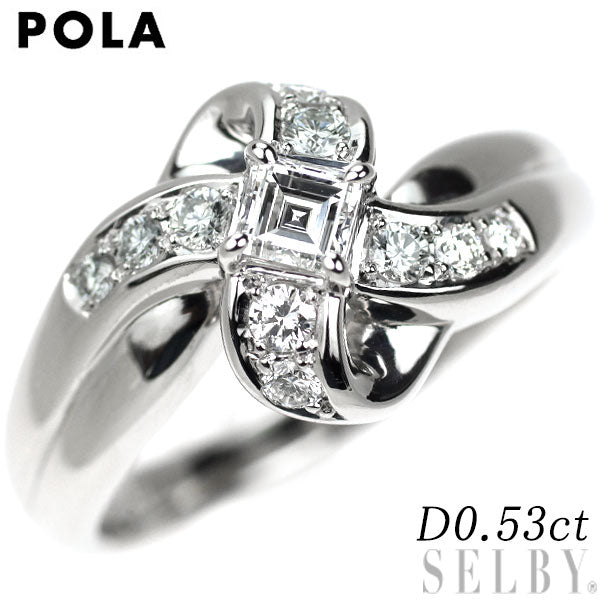 ポーラ Pt900 ダイヤモンド リング 0.53ct