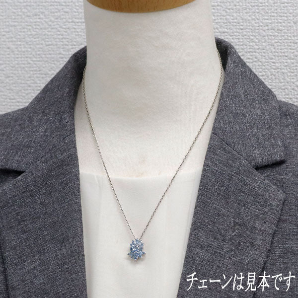 K18WG アクアマリン ペンダントトップ 0.90ct