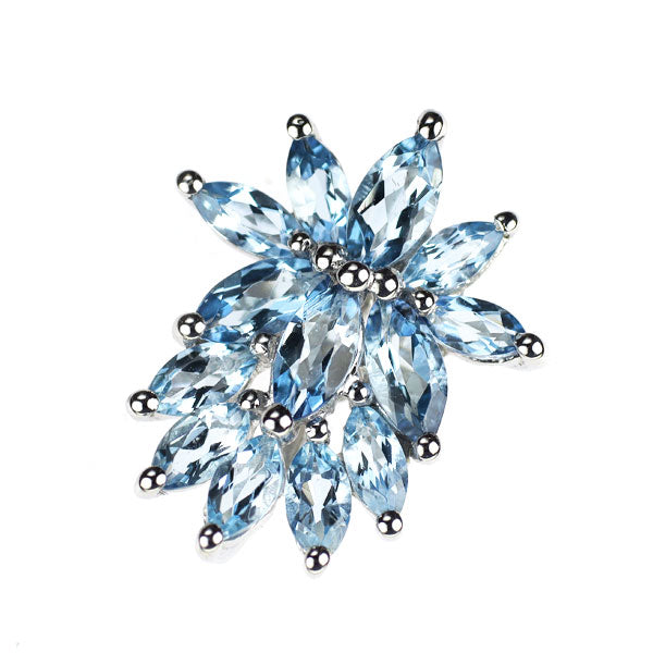 K18WG アクアマリン ペンダントトップ 0.90ct