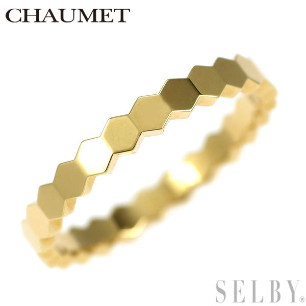 ショーメ K18YG リング ビーマイラブ ハニカム 46号