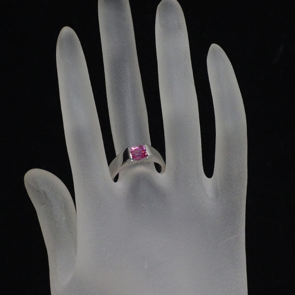 Pt900 ピンクサファイア ダイヤモンド リング 1.43ct D0.09ct