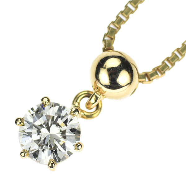 田崎真珠 K18YG ダイヤモンド ペンダントネックレス 0.32ct