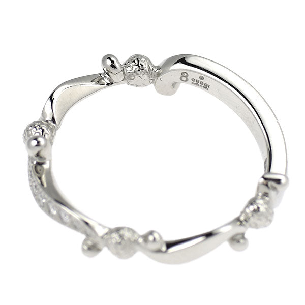 グッチ Pt950 ダイヤモンド リング 8号