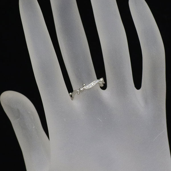 グッチ Pt950 ダイヤモンド リング 8号