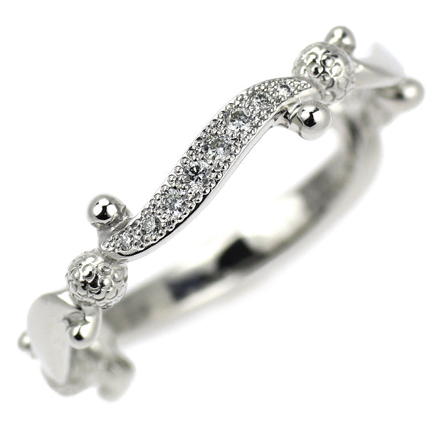 グッチ Pt950 ダイヤモンド リング 8号