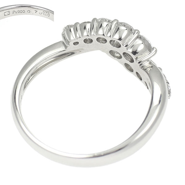 三越/セイコー Pt900 ダイヤモンド リング 0.70ct