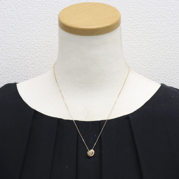 カシケイ K18PG ダイヤモンド ペンダントネックレス 0.23ct