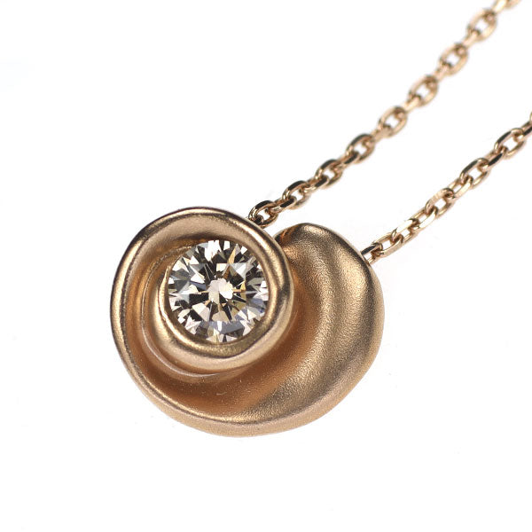 カシケイ K18PG ダイヤモンド ペンダントネックレス 0.23ct