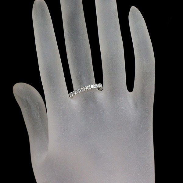 Pt900 H&Cダイヤモンド リング 0.510ct ハーフエタニティ