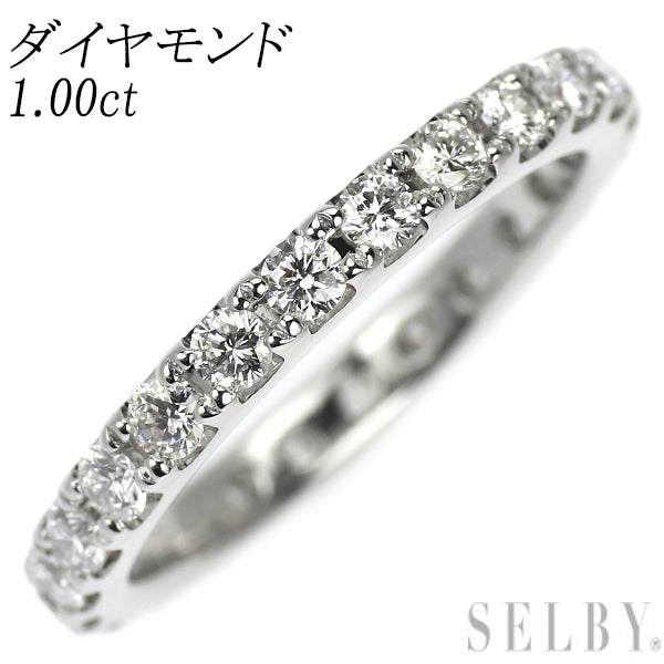 【おはな】フルエタニティリング♡Pt900♡1.05カラット♡8号 Pt900 ダイヤモンド リング 1.00ct フルエタニティ — セルビー