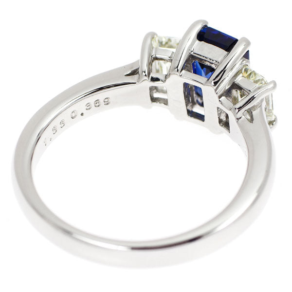 Pt900 サファイア ダイヤモンド リング 1.33ct D0.697ct