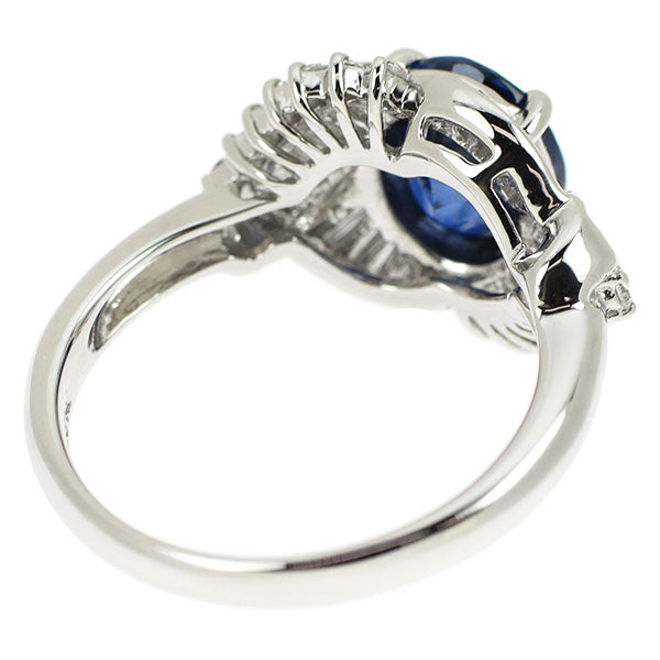 Pt900 サファイア ダイヤモンド リング 2.13ct D0.527ct