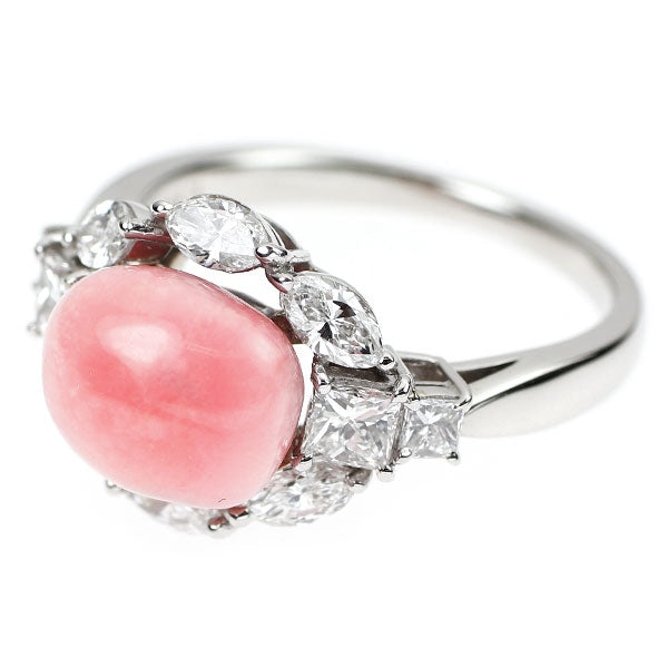 Pt900 コンクパール ダイヤモンド リング 4.10ct D1.19ct