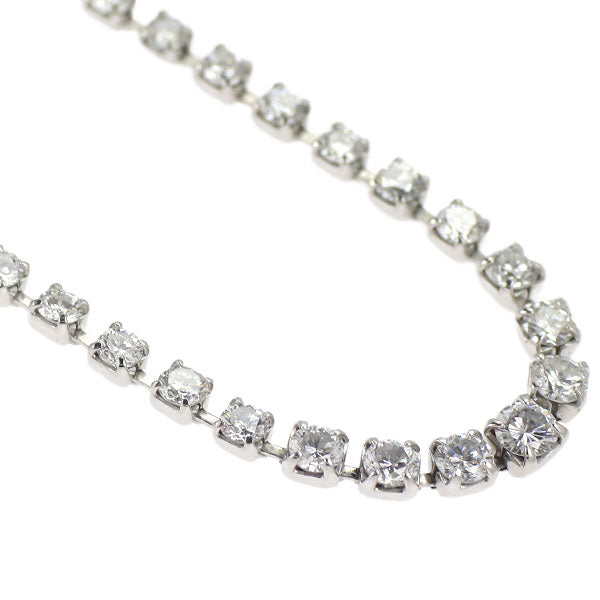 Pt850 ダイヤモンド テニス ネックレス 3.00ct
