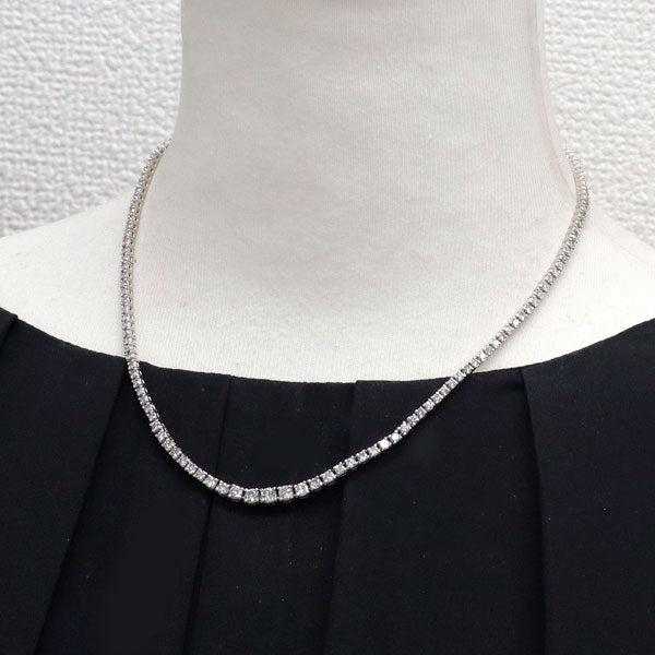 Pt850 ダイヤモンド テニス ネックレス 5.00ct
