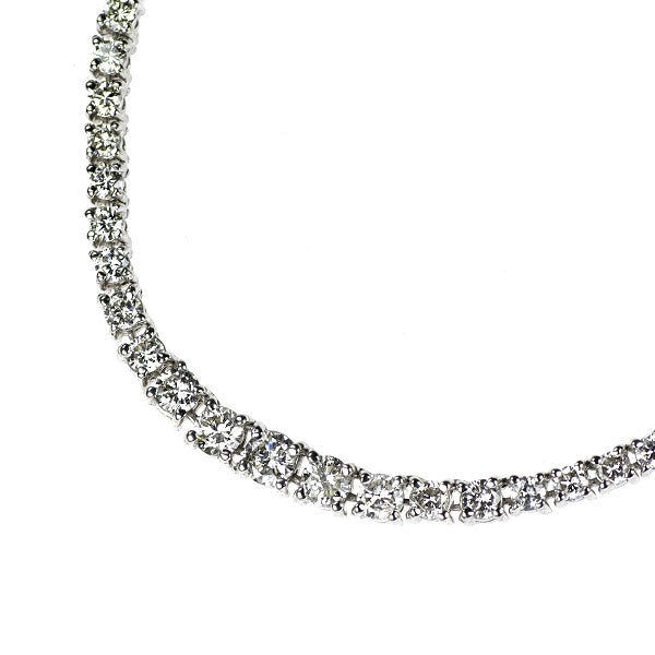 Pt850 ダイヤモンド テニス ネックレス 5.00ct