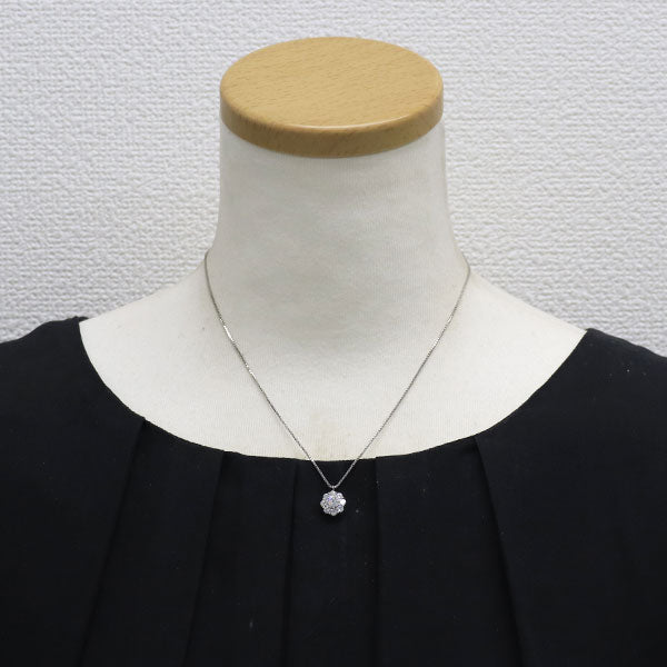Pt900/ Pt850 ダイヤモンド ペンダントネックレス 0.30ct D0.48ct