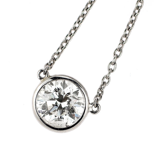 Pt900/ Pt850 ダイヤモンド ペンダントネックレス 1.163ct