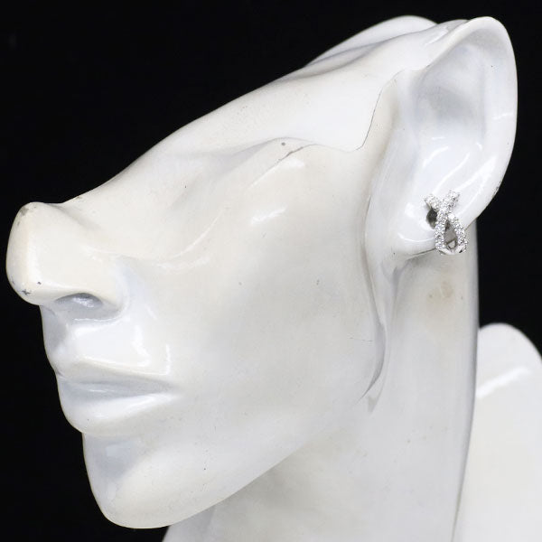 K18WG ダイヤモンド イヤリング 1.10ct