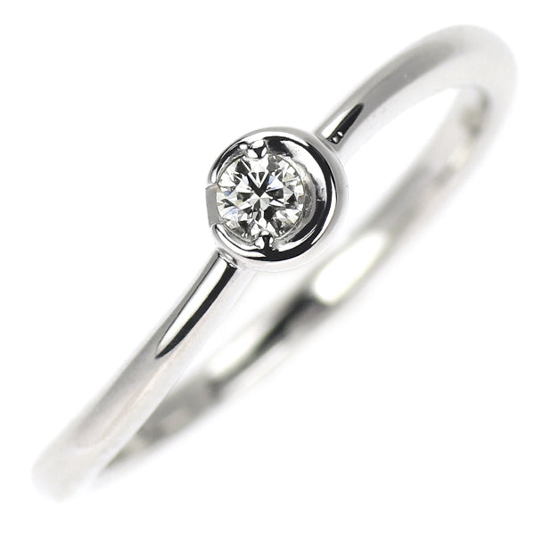 スタージュエリー K18WG ダイヤモンド リング 0.05ct ムーン