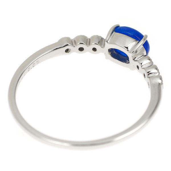 新品 希少 Pt950 カボションカット アウイナイト ダイヤモンド リング 0.41ct D0.03ct【エスコレ】