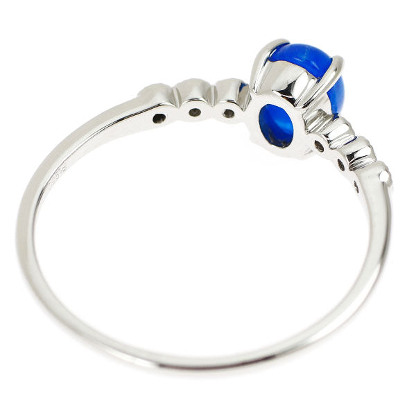 新品 希少 Pt950 カボション アウイナイト ダイヤモンド リング 0.56ct D0.03ct【エスコレ】