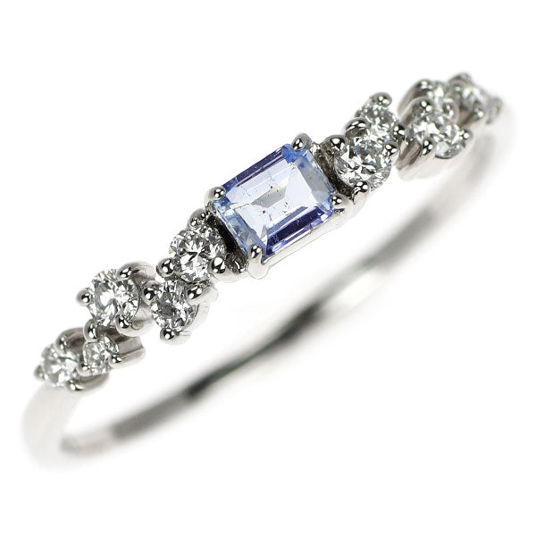 新品 Pt950 ナミビア産エレメージェバイト ダイヤモンド リング 0.133ct D0.15ct 希少石 レアストーン【エスコレ】