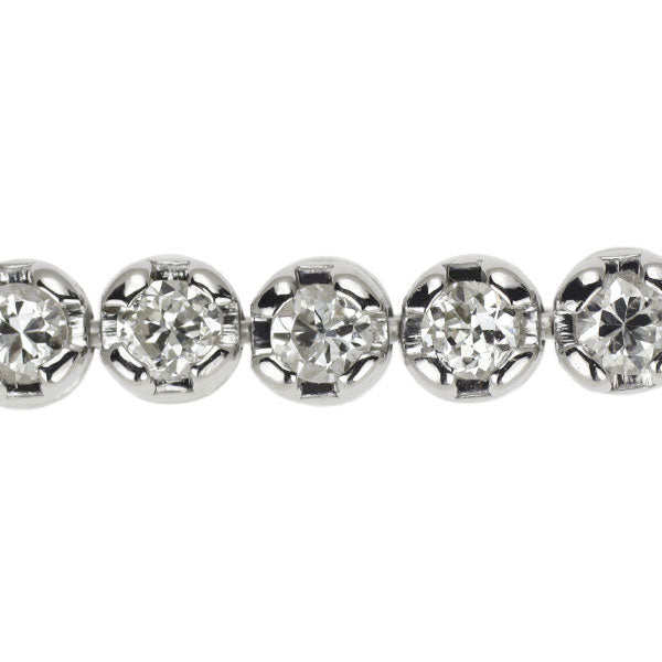 K14WG/ Pt900 ダイヤモンド ブレスレット 2.13ct テニス